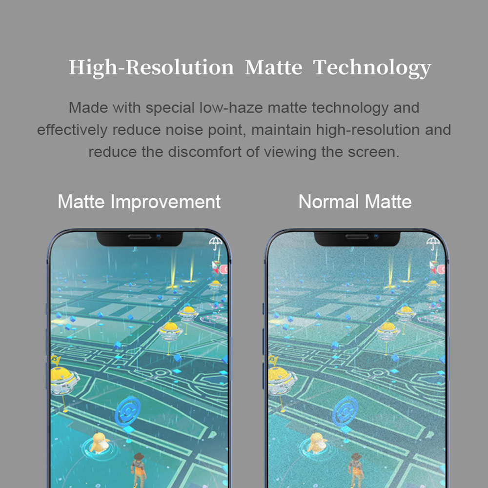 Picture of Apple iPhone 13 Pro Max 6.7 Screen Protector | Hoda 0.33mm 2.5D Full Coverage Tempered Glass Screen Protector for Apple iPhone 13 Pro Max (Matte Specialize for Mobile Gaming)