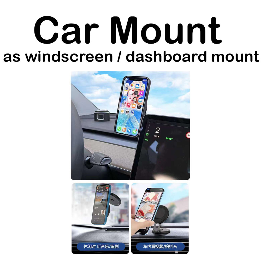Picture of Red Design Selected Magnetic Smart Phone Mount Holder Desktop Dashboad Windscreen Mount MagSafe Compatibility Laptop Extender Magnetic Phone Bracket Attachable to Macbook Notebook Asus Lenovo HP Monitor for iPhone 12 13 14 15 Pro Max Series