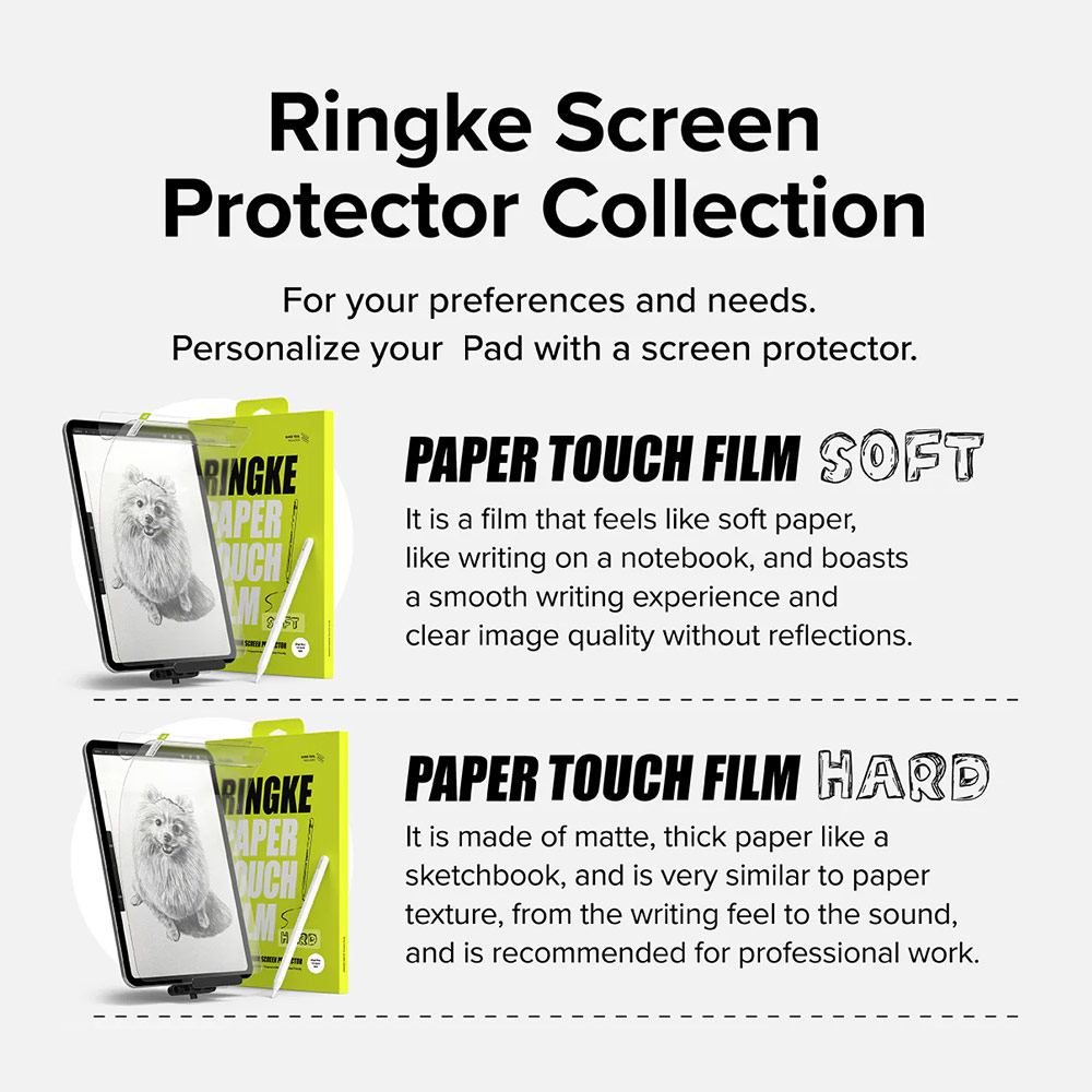 Picture of Apple iPad Pro 13 M4 2024 Screen Protector | Ringke Hard Film Screen Protector  for iPad Pro 13 M4 2024 (2pcs)