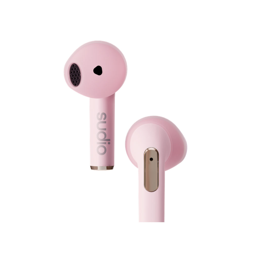 Picture of Sudio N2 TWS True Wireless Bluetooth Earbuds Earphone Bluetooth V5.2 Splash Proof (Pink)