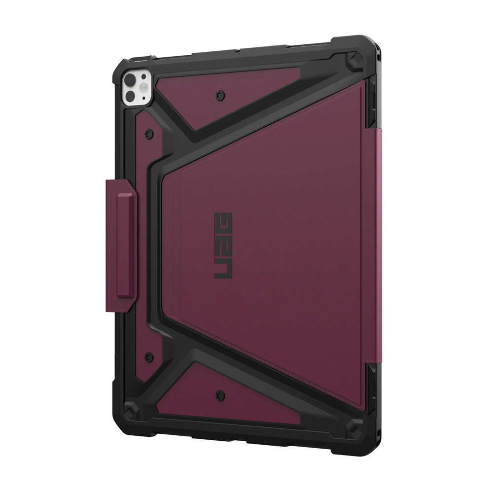 Picture of Apple iPad Pro 13 M4 2024 Case | UAG Metropolis SE Drop Protection Flip Stand Premium Case for iPad Pro 13 M4 2024 7th Gen (Bordeaux)