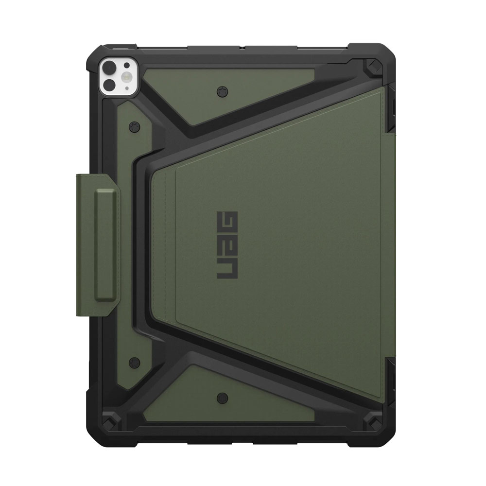 Picture of Apple iPad Pro 13 M4 2024 Case | UAG Metropolis SE Drop Protection Flip Stand Premium Case for iPad Pro 13 M4 2024 7th Gen (Olive)