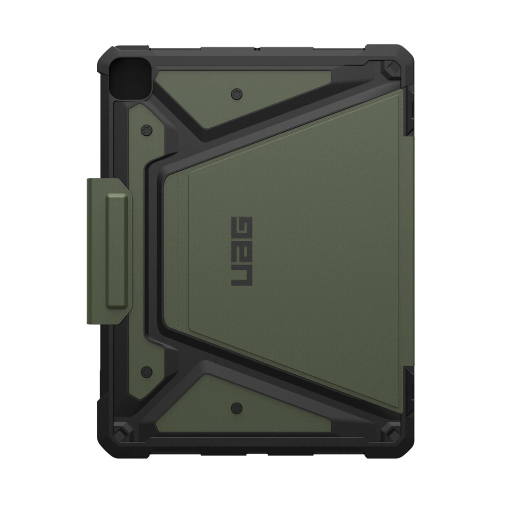 Picture of Apple iPad Pro 13 M4 2024 Case | UAG Metropolis SE Drop Protection Flip Stand Premium Case for iPad Pro 13 M4 2024 7th Gen (Olive)