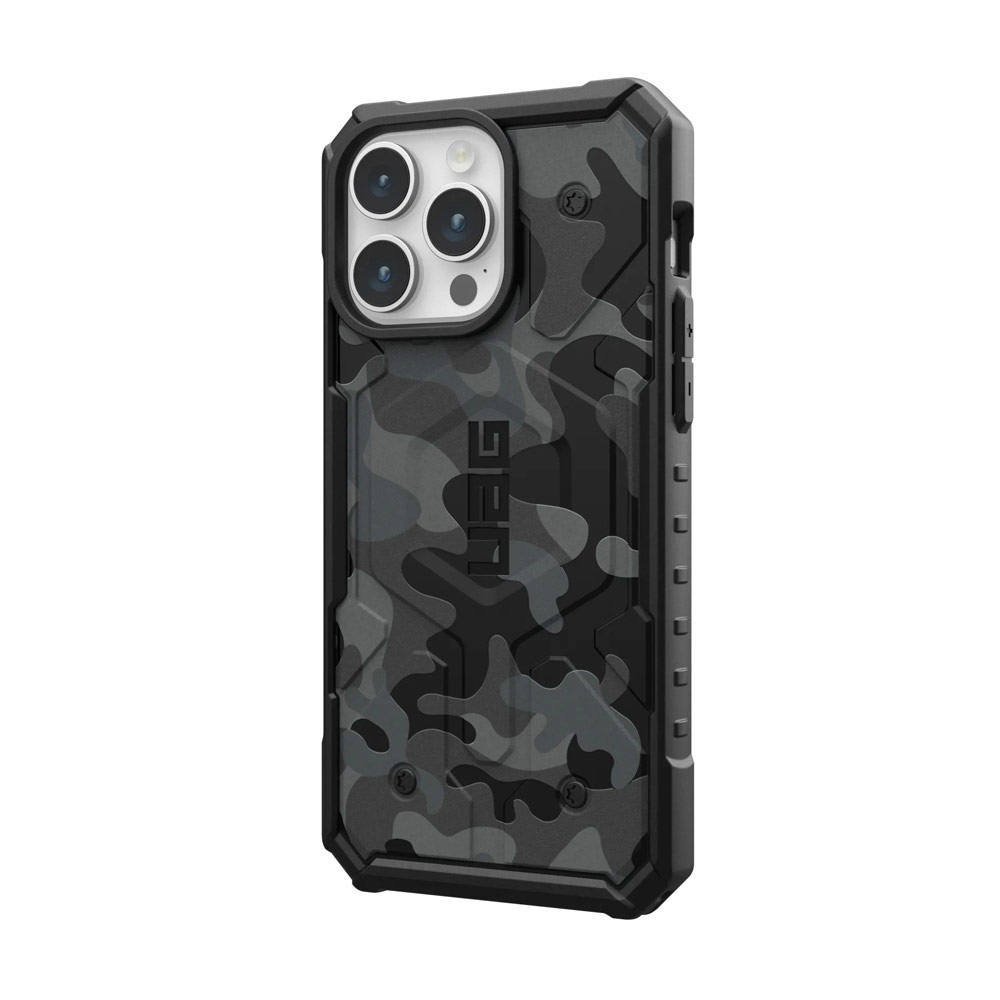 Picture of Apple iPhone 15 Pro Max 6.7 Case | UAG Pathfinder Magsafe Compatible Drop Proof Case for iPhone 15 Pro Max 6.7 (Black Midnight Camo)