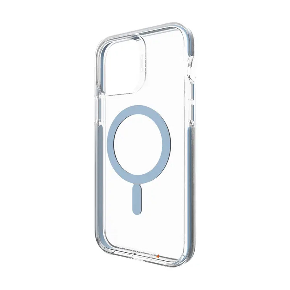 Picture of Apple iPhone 13 Pro 6.1  | Gear4 D30 Santa Cruz Snap Clear Impact Protection with MagSafe Compatibility for iPhone 13 Pro 6.1 (Light Blue)
