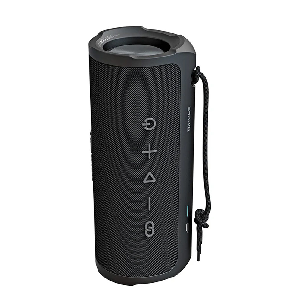 Picture of HiFuture Ripple Wireless Portable Bluetooth Outdoor Speaker with IPX7 Waterproof 30W Deep Bass 12 Hours Playtime - Black