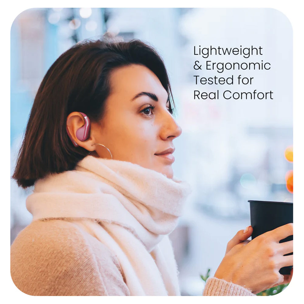 Picture of HiFuture VibeMate Premium Bluetooth 5.4 Comfort Open Ear Headphones Waterproof with ENC Noise Cancellation (Black)