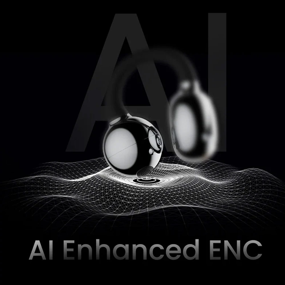 Picture of HiFuture Flexclip Bluetooth 5.4 Comfort Open Ear Headphones Waterproof with ENC Noise Cancellation (Champagne Gold)