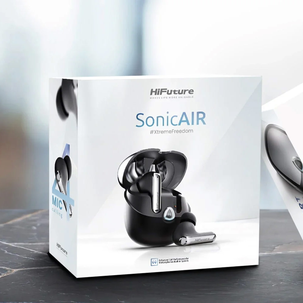 Picture of HiFuture SonicAir Bluetooth 5.3 Comfort Fit TWS Earbuds Waterproof with ENC Noise Cancellation Soft Bass Long Hours(Green)