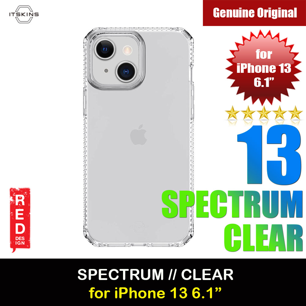 Picture of ITSKINS SPECTRUM CLEAR ANTIMICROBIAL Certified Antishock Protection Case for iPhone 13 6.1 (Transparent) Apple iPhone 13 6.1- Apple iPhone 13 6.1 Cases, Apple iPhone 13 6.1 Covers, iPad Cases and a wide selection of Apple iPhone 13 6.1 Accessories in Malaysia, Sabah, Sarawak and Singapore 