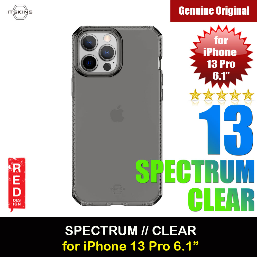 Picture of ITSKINS SPECTRUM CLEAR ANTIMICROBIAL Certified Antishock Protection Case for iPhone 13 Pro 6.1 (Smoke) Apple iPhone 13 Pro 6.1- Apple iPhone 13 Pro 6.1 Cases, Apple iPhone 13 Pro 6.1 Covers, iPad Cases and a wide selection of Apple iPhone 13 Pro 6.1 Accessories in Malaysia, Sabah, Sarawak and Singapore 