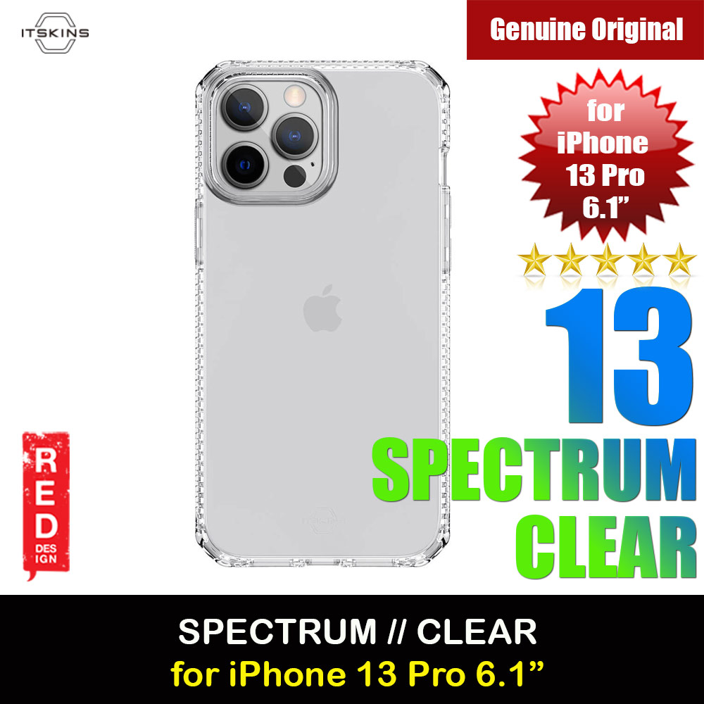 Picture of ITSKINS SPECTRUM CLEAR ANTIMICROBIAL Certified Antishock Protection Case for iPhone 13 Pro 6.1 (Transparent) Apple iPhone 13 Pro 6.1- Apple iPhone 13 Pro 6.1 Cases, Apple iPhone 13 Pro 6.1 Covers, iPad Cases and a wide selection of Apple iPhone 13 Pro 6.1 Accessories in Malaysia, Sabah, Sarawak and Singapore 