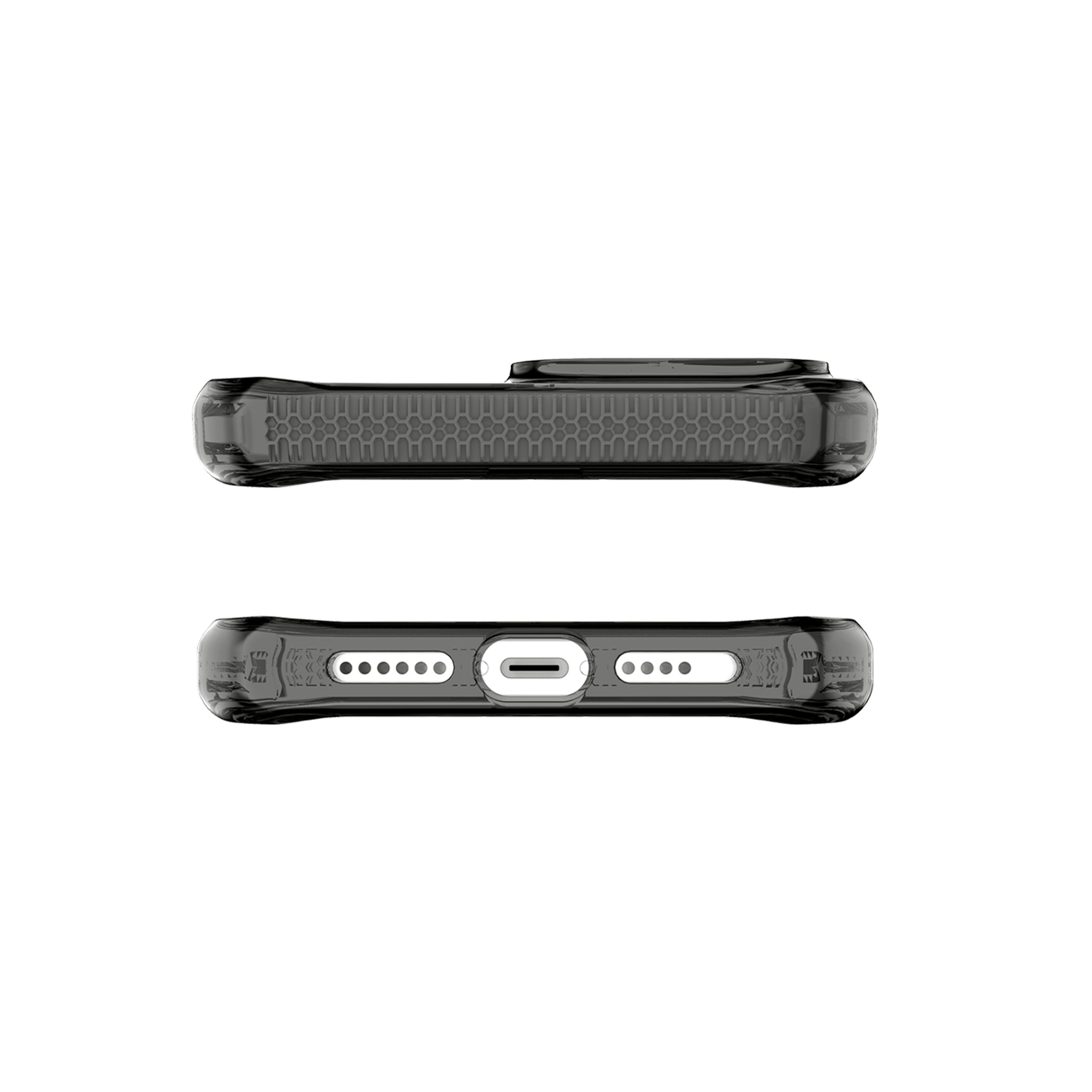 Picture of Apple iPhone 13 Pro 6.1 Case | ITSKINS SUPREME CLEAR Certified Antishock Extreme Impact Case for iPhone 13 Pro 6.1 (Smoke Transparent)