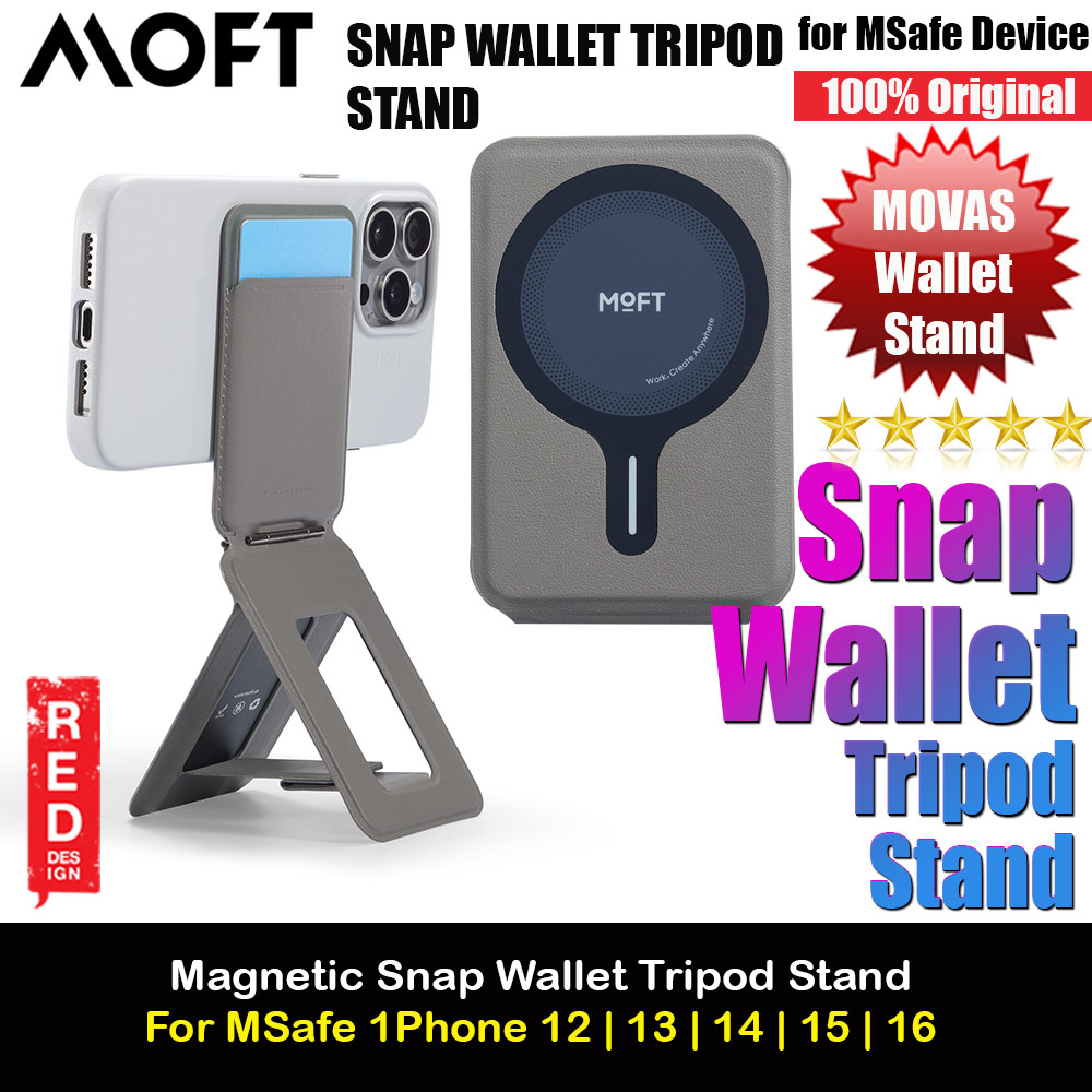 Picture of MOFT MOVAS Snap Wallet Tripod Stand for iPhone 13 iPhone 14 Pro Max iPhone 15 Pro Max Card Holder Phone Stand (Taupe) Apple iPhone 15 Pro 6.1- Apple iPhone 15 Pro 6.1 Cases, Apple iPhone 15 Pro 6.1 Covers, iPad Cases and a wide selection of Apple iPhone 15 Pro 6.1 Accessories in Malaysia, Sabah, Sarawak and Singapore 