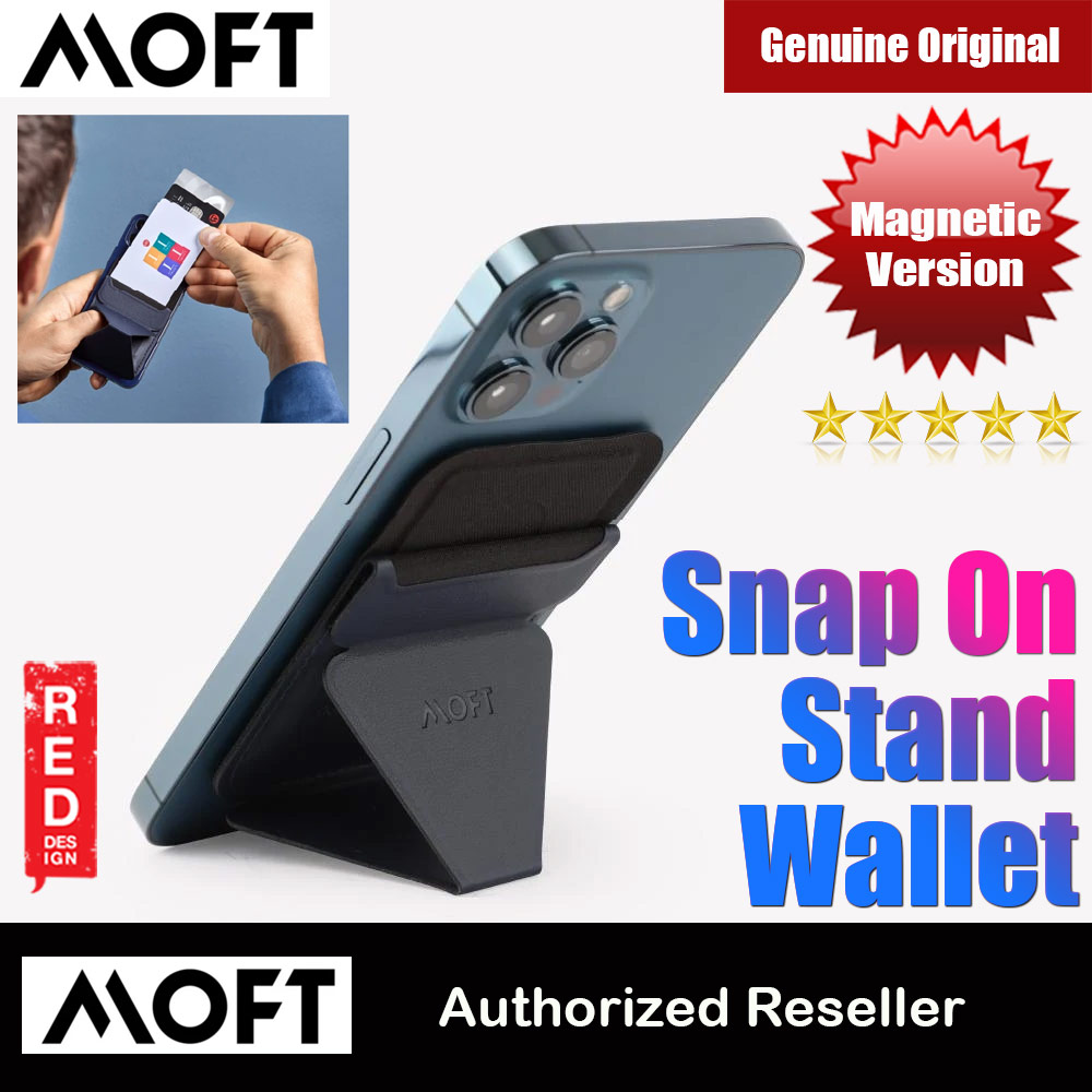 Picture of MOFT Snap on Phone Stand and Wallet for iPhone 13 iPhone 12 Pro Max Card Holder Phone Stand (Oxfold Blue) Apple MacBook Air 13\" 2020- Apple MacBook Air 13\" 2020 Cases, Apple MacBook Air 13\" 2020 Covers, iPad Cases and a wide selection of Apple MacBook Air 13\" 2020 Accessories in Malaysia, Sabah, Sarawak and Singapore 