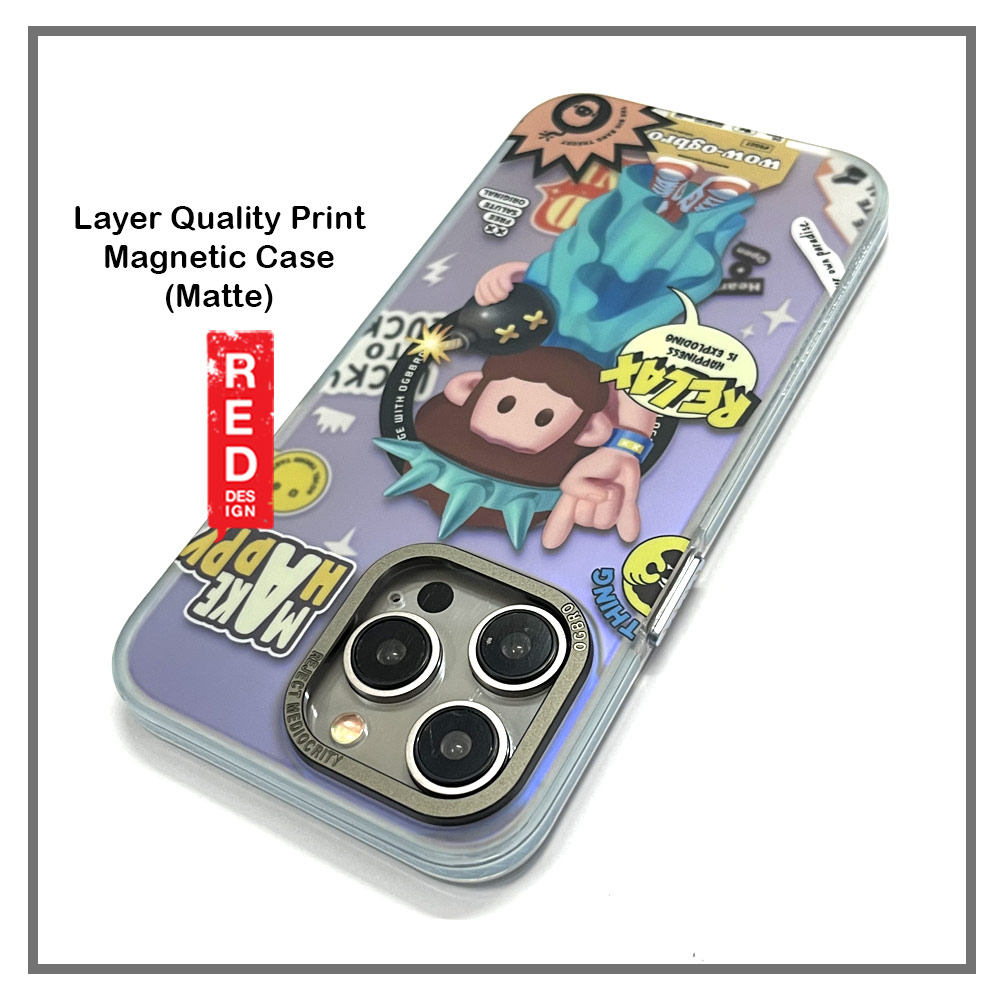 Picture of Apple iPhone 15 Pro Max 6.7 Case | OGBRO Creative Art Design Magnetic Drop Protection Case with Aluminum Lens Frame Protection for iPhone 15 Pro Max 6.7 (Freedom)