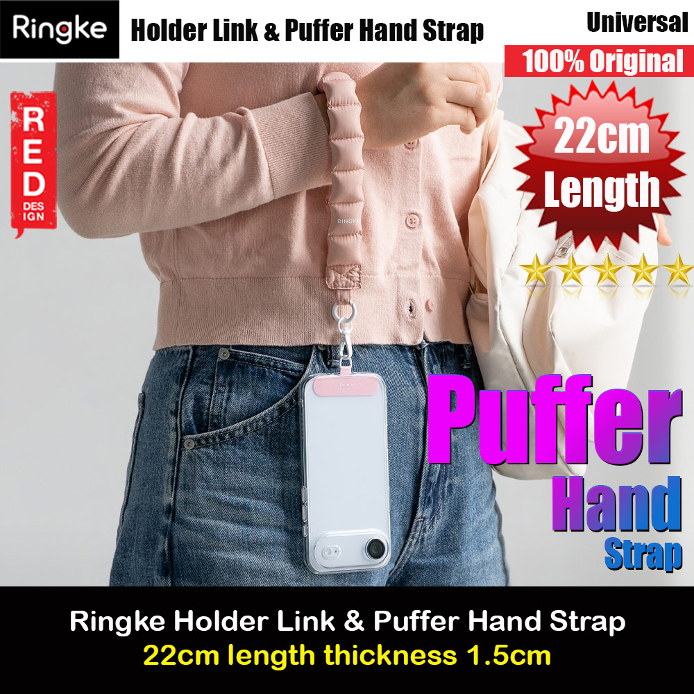 Picture of Ringke Eye Catching Holder Link & Puffer Hand Strap for Phone case (Floral Pink) Red Design- Red Design Cases, Red Design Covers, iPad Cases and a wide selection of Red Design Accessories in Malaysia, Sabah, Sarawak and Singapore 