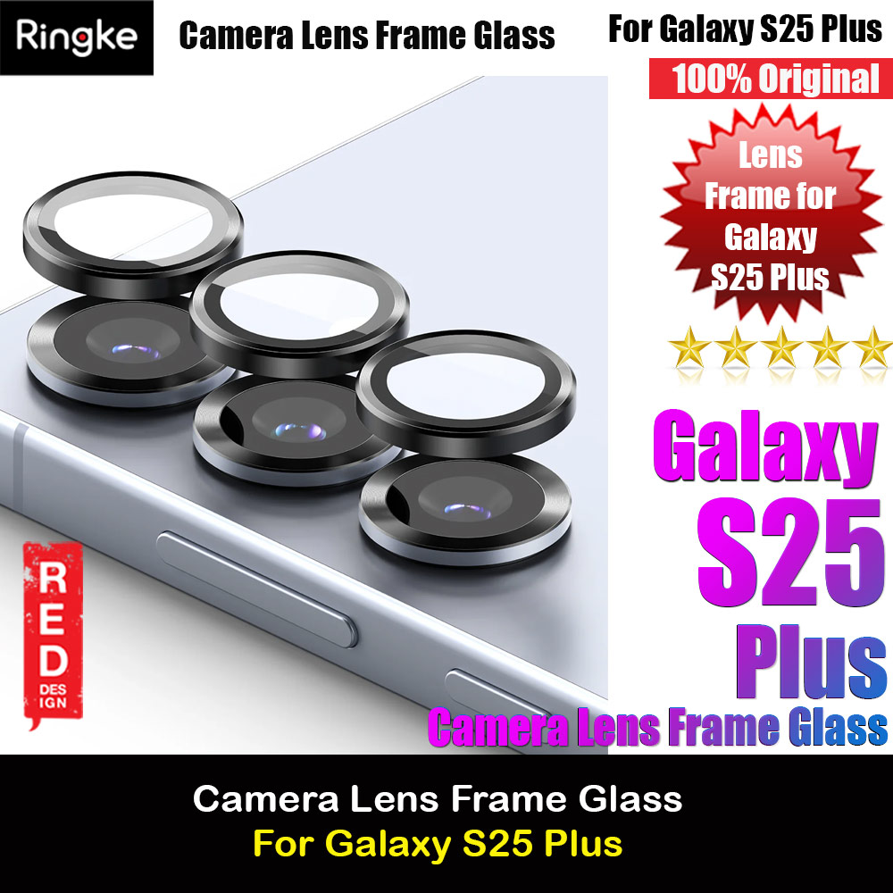 Picture of Ringke Camera Lens Frame Glass Protector with Easy Installation for Samsung Galaxy S25 Plus(Black) Samsung Galaxy S25 Plus- Samsung Galaxy S25 Plus Cases, Samsung Galaxy S25 Plus Covers, iPad Cases and a wide selection of Samsung Galaxy S25 Plus Accessories in Malaysia, Sabah, Sarawak and Singapore 