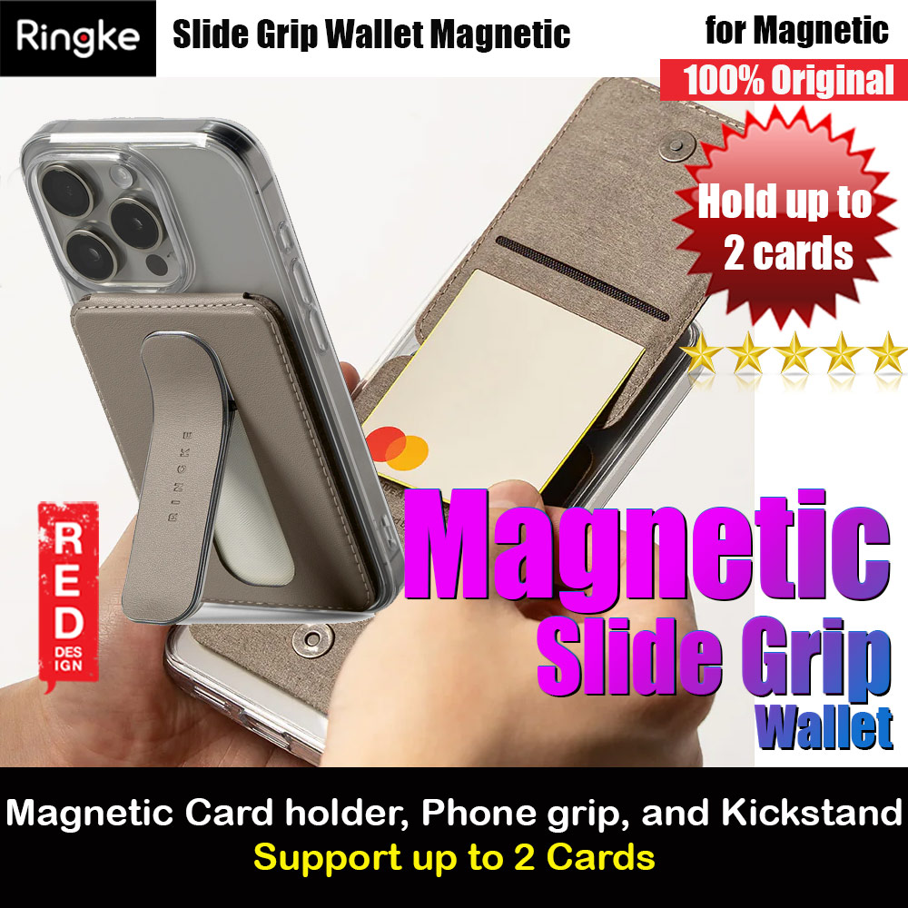 Picture of Ringke Slide Grip PU Wallet Magnetic for iPhone 15 iPhone 16 Pro Max Card Holder Phone Stand (Taupe Brown) Apple iPhone 15 Pro Max 6.7- Apple iPhone 15 Pro Max 6.7 Cases, Apple iPhone 15 Pro Max 6.7 Covers, iPad Cases and a wide selection of Apple iPhone 15 Pro Max 6.7 Accessories in Malaysia, Sabah, Sarawak and Singapore 