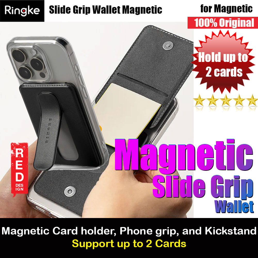 Picture of Ringke Slide Grip PU Wallet Magnetic for iPhone 15 iPhone 16 Pro Max Card Holder Phone Stand (Black) Apple iPhone 16 Pro Max 6.9- Apple iPhone 16 Pro Max 6.9 Cases, Apple iPhone 16 Pro Max 6.9 Covers, iPad Cases and a wide selection of Apple iPhone 16 Pro Max 6.9 Accessories in Malaysia, Sabah, Sarawak and Singapore 