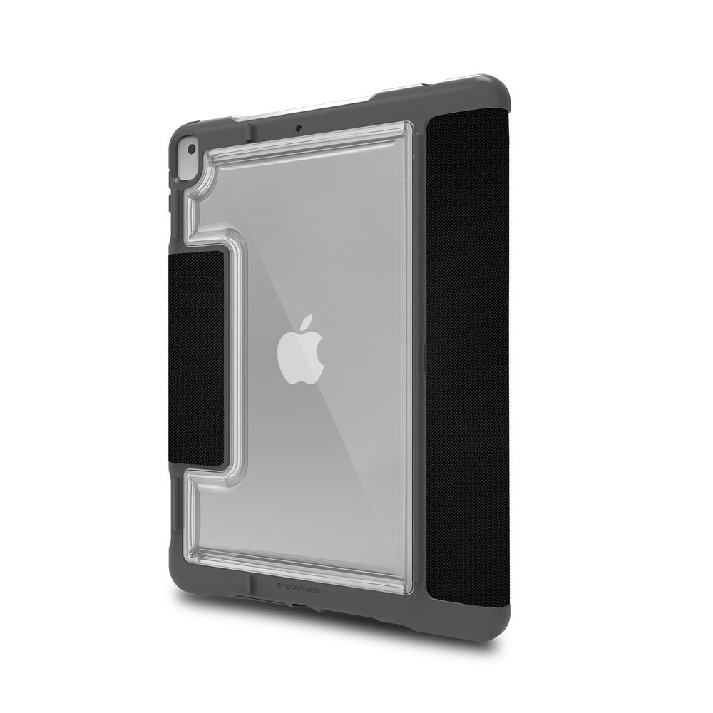 Picture of Apple iPad 10.2 7th gen 2019 Case | STM Dux Plus Duo Military Grade Drop Protection Lightwight Flip Cover Case for Apple iPad 7th Gen 10.2 2019 (Black)