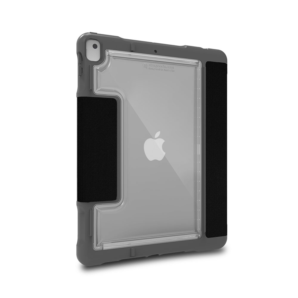 Picture of Apple iPad 10.2 7th gen 2019 Case | STM Dux Plus Duo Military Grade Drop Protection Lightwight Flip Cover Case for Apple iPad 7th Gen 10.2 2019 (Black)