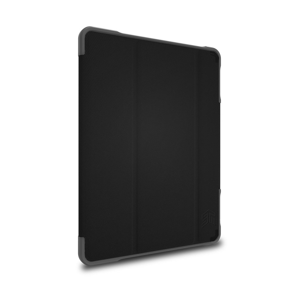 Picture of Apple iPad 10.2 7th gen 2019 Case | STM Dux Plus Duo Military Grade Drop Protection Lightwight Flip Cover Case for Apple iPad 7th Gen 10.2 2019 (Black)