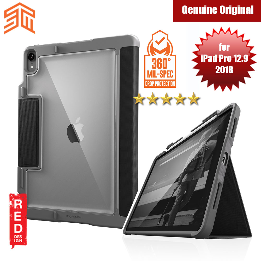 Picture of STM Dux Plus Military Grade Drop Protection Flip Cover Case for Apple iPad Pro 12.9 2018 (Black) Apple iPad Pro 12.9 2018- Apple iPad Pro 12.9 2018 Cases, Apple iPad Pro 12.9 2018 Covers, iPad Cases and a wide selection of Apple iPad Pro 12.9 2018 Accessories in Malaysia, Sabah, Sarawak and Singapore 