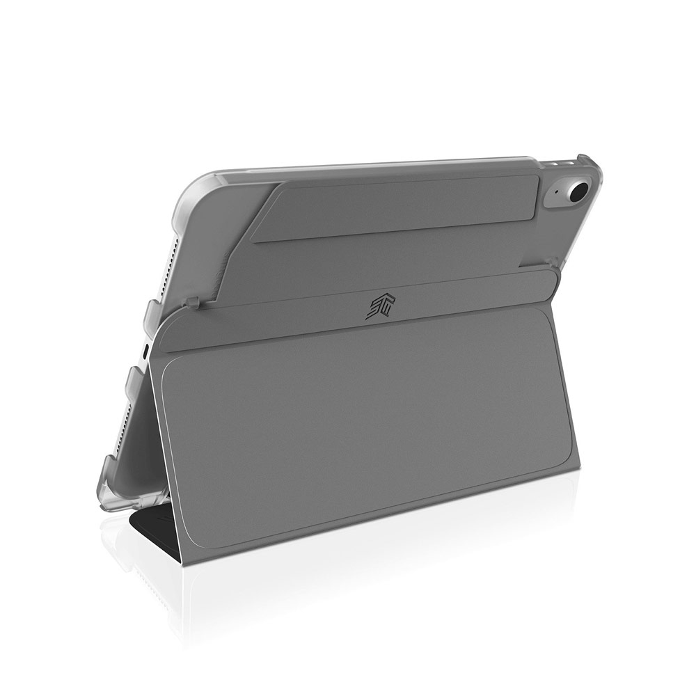 Picture of Apple iPad 10th Gen 10.9\" 2022 Case | STM Studio Protection Flip Stand Case for iPad 10.9 10th Gen (Grey)