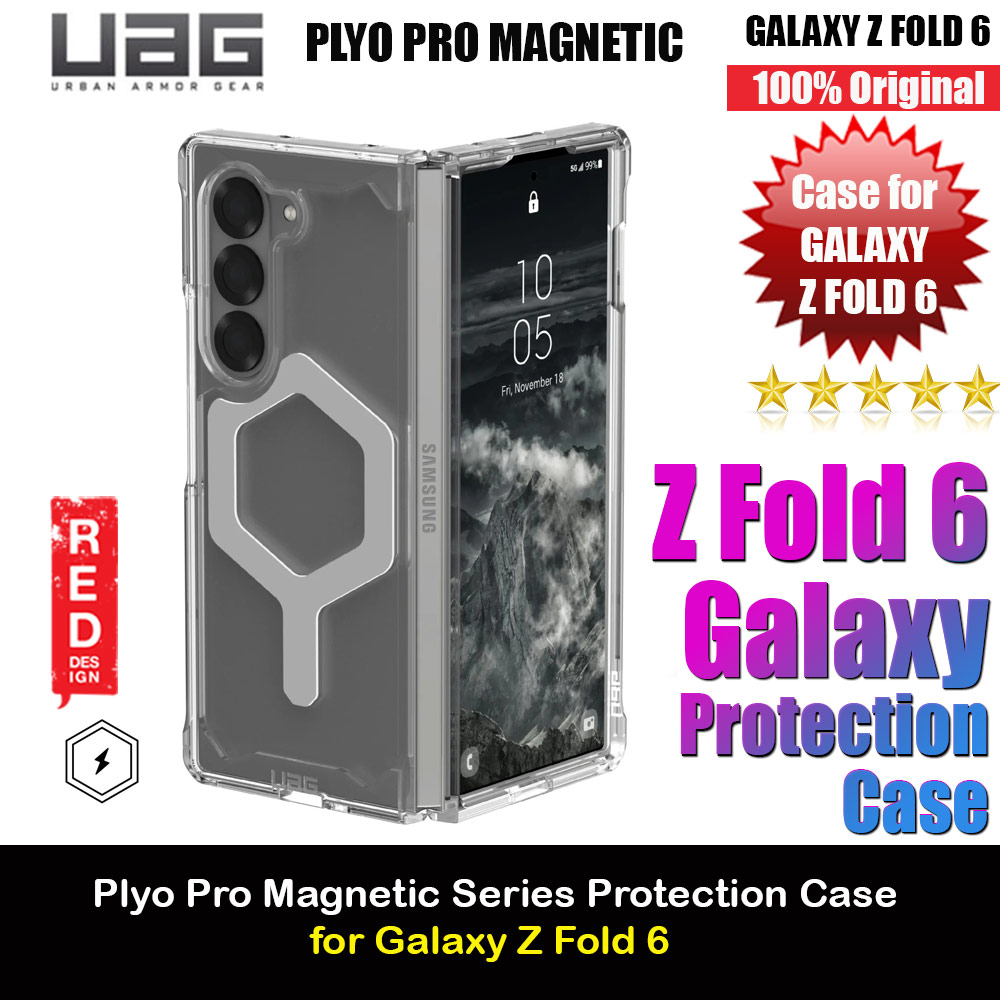 Picture of UAG Plyo Pro Series Drop Protection Case Magsafe Wireless Charging Compatible for Samsung Galaxy Z Fold 6 (Ice Silver) Samsung Galaxy Z Fold 6- Samsung Galaxy Z Fold 6 Cases, Samsung Galaxy Z Fold 6 Covers, iPad Cases and a wide selection of Samsung Galaxy Z Fold 6 Accessories in Malaysia, Sabah, Sarawak and Singapore 