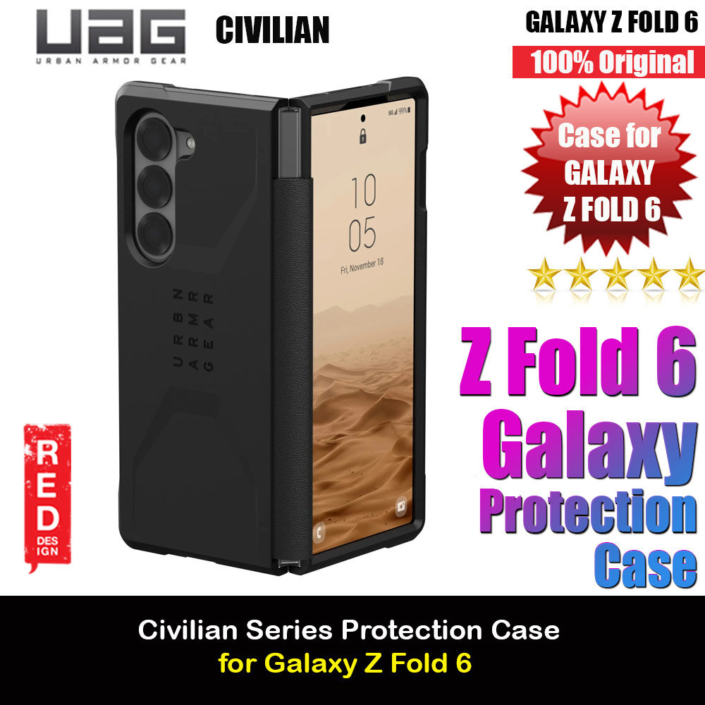 Picture of UAG Civilian Series Drop Protection Case for Samsung Galaxy Z Fold 6 (Black) Samsung Galaxy Z Fold 6- Samsung Galaxy Z Fold 6 Cases, Samsung Galaxy Z Fold 6 Covers, iPad Cases and a wide selection of Samsung Galaxy Z Fold 6 Accessories in Malaysia, Sabah, Sarawak and Singapore 