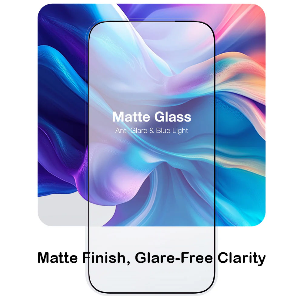 Picture of Apple iPhone 17 6.3  | Amazingthing Radix Matte Anti Glare Full Glass 3D Frame Tempered Glass for iPhone 17 6.3 (Matte)