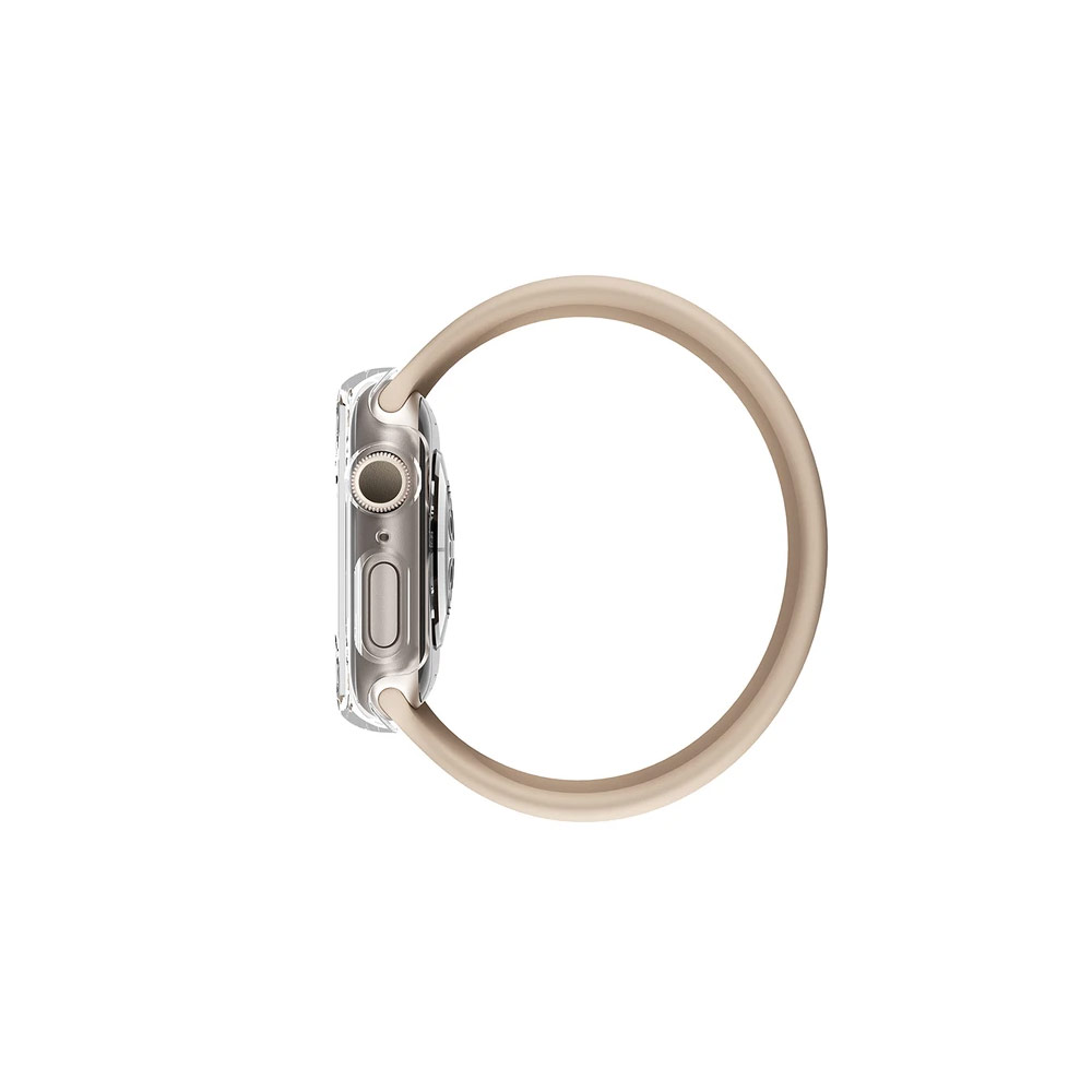 Picture of Apple Watch 45mm Case | Amazingthing Marsix Hybrid Series Case with High Sensitivity Touch 9H Tempered Glass for Apple Watch 45mm (Clear)