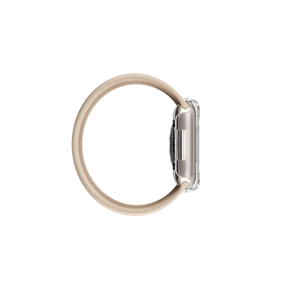 Picture of Apple Watch 45mm Case | Amazingthing Marsix Hybrid Series Case with High Sensitivity Touch 9H Tempered Glass for Apple Watch 45mm (Clear)