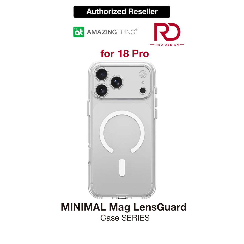 Picture of Apple iPhone 18 Pro Case | Amazingthing MINIMAL LensGuard Clarity Full Camera Cover Magnetic Charging X-CUSHION PRO 8 Case for iPhone 18 Pro - Clear