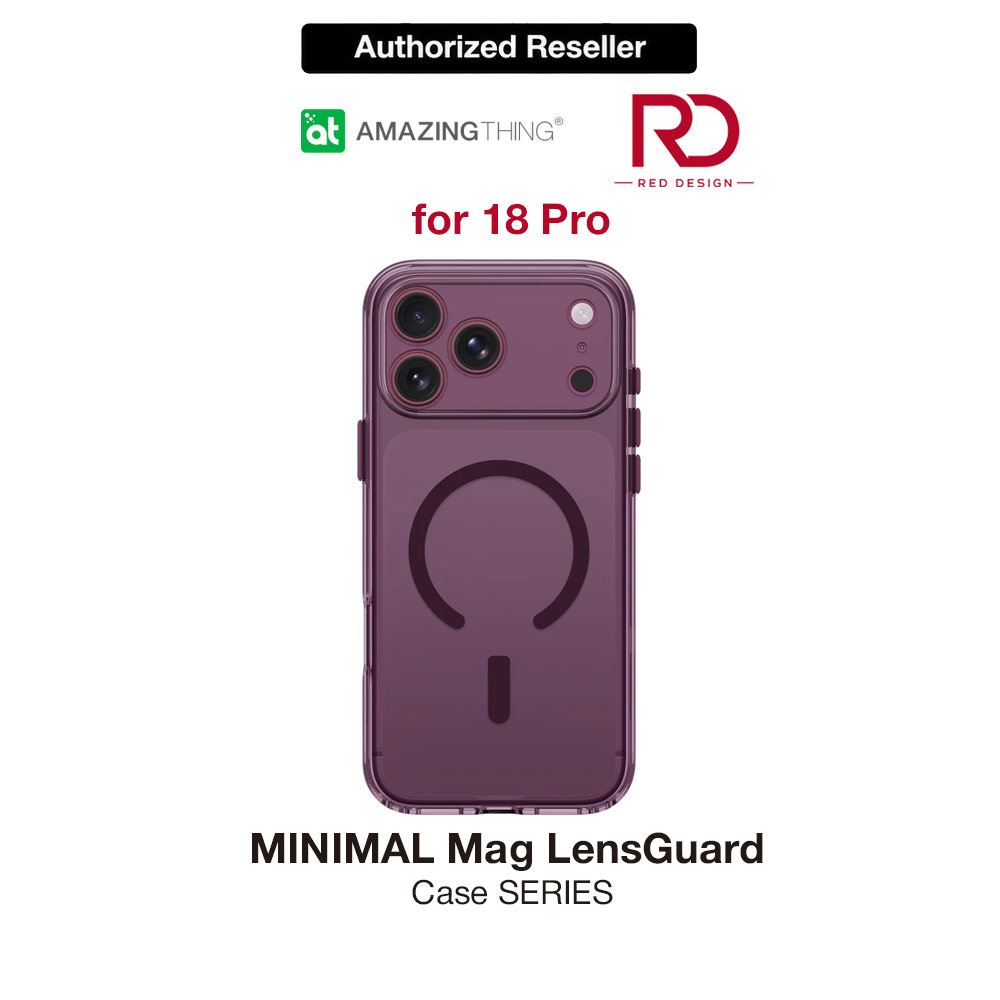 Picture of Apple iPhone 18 Pro Case | Amazingthing MINIMAL LensGuard Clarity Full Camera Cover Magnetic Charging X-CUSHION PRO 8 Case for iPhone 18 Pro - Purple
