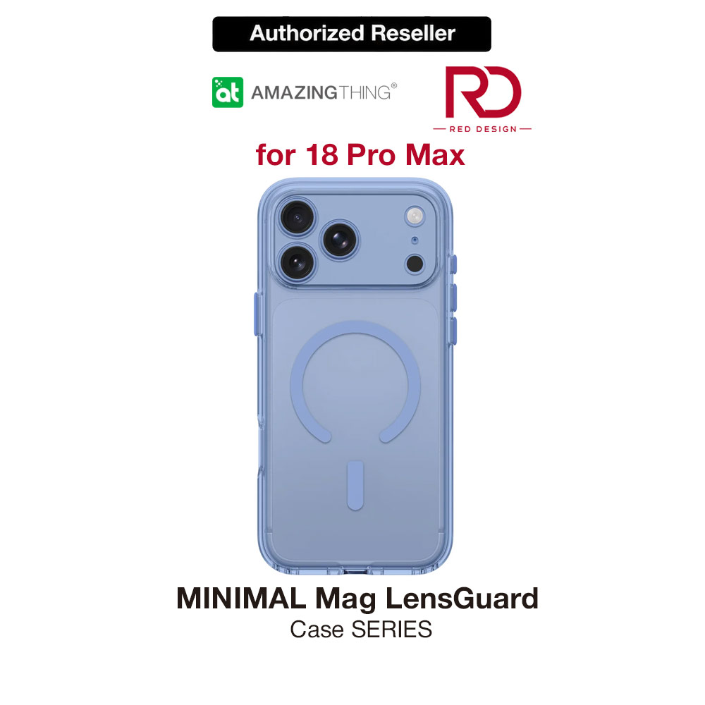 Picture of Apple iPhone 18 Pro Max Case | Amazingthing MINIMAL LensGuard Clarity Full Camera Cover Magnetic Charging X-CUSHION PRO 8 Case for iPhone 18 Pro Max 6.9 - Blue