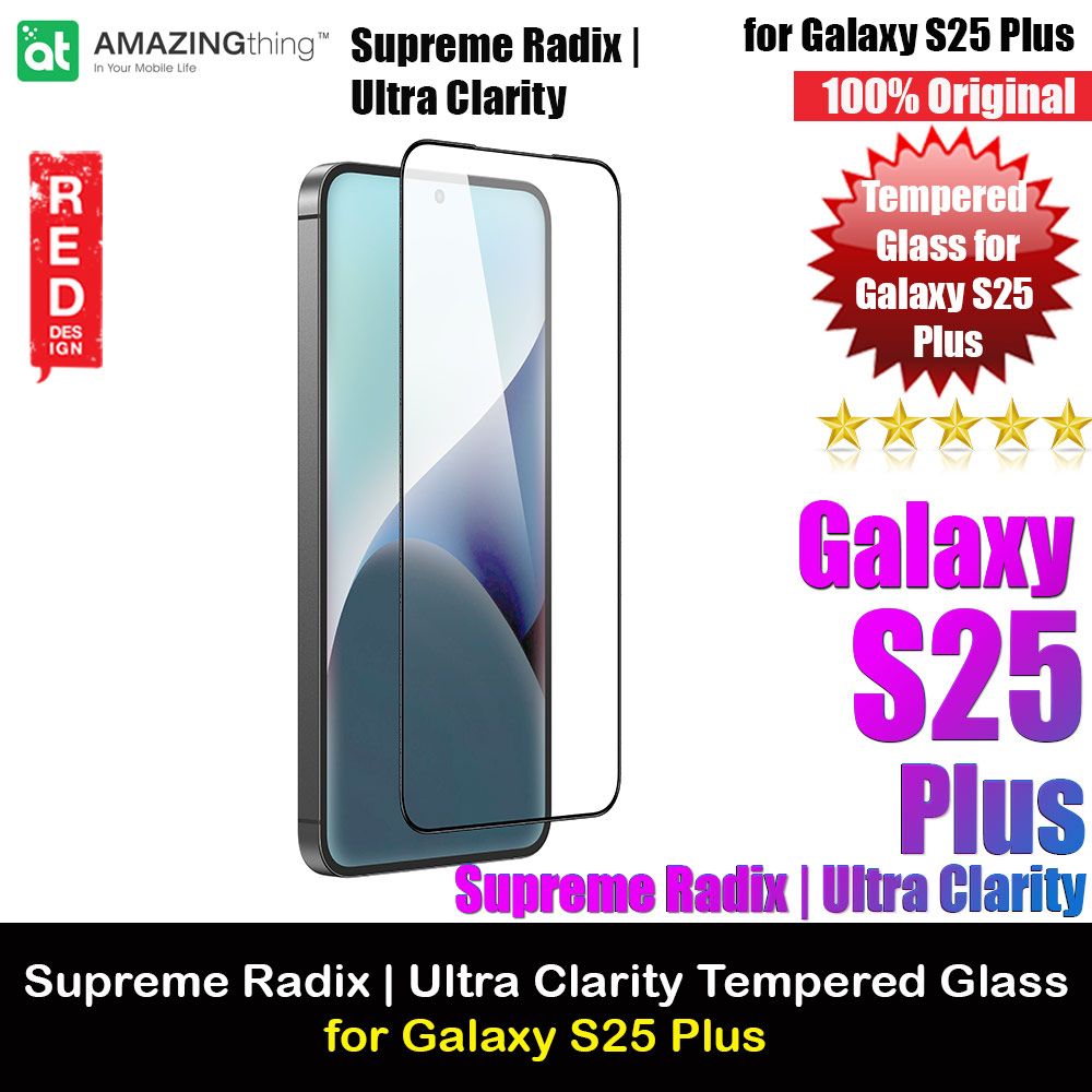 Picture of Amazingthing Galaxy S25 Plus Tempered Glass Screen Protector Supreme Radix Ultra Clarity (Clear) Samsung Galaxy S25 Plus- Samsung Galaxy S25 Plus Cases, Samsung Galaxy S25 Plus Covers, iPad Cases and a wide selection of Samsung Galaxy S25 Plus Accessories in Malaysia, Sabah, Sarawak and Singapore 