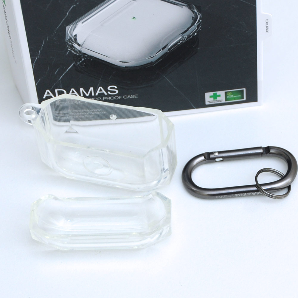 Picture of Apple Airpods 3 Case | Amazingthing Adamas Antibacterial Drop Proof Case for Airpods 3 Case (Clear)