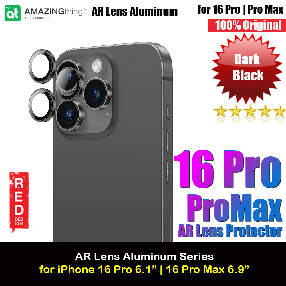 Picture of Amazingthing Supreme AR Camera Lens Glass Aluminum Frame Defender Tempered Glass Protector for iPhone 16 Pro 6.3 iPhone 16 Pro Max 6.9 (3PCS Dark Black) Apple iPhone 16 Pro 6.3- Apple iPhone 16 Pro 6.3 Cases, Apple iPhone 16 Pro 6.3 Covers, iPad Cases and a wide selection of Apple iPhone 16 Pro 6.3 Accessories in Malaysia, Sabah, Sarawak and Singapore 