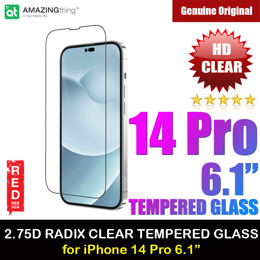 Picture of AMAZINGThing 2.75D Radix Fully Covered Tempered Glass for iPhone 14 Pro 6.1 (HD Clear) Apple iPhone 14 Pro 6.1- Apple iPhone 14 Pro 6.1 Cases, Apple iPhone 14 Pro 6.1 Covers, iPad Cases and a wide selection of Apple iPhone 14 Pro 6.1 Accessories in Malaysia, Sabah, Sarawak and Singapore 