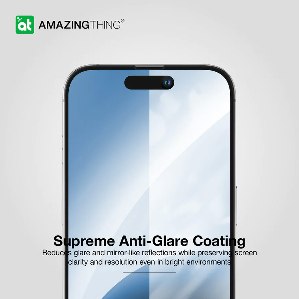 Picture of Apple iPhone 15 Pro 6.1  | Amazingthing Radix Fully Covered Tempered Glass for iPhone 15 Pro 6.1 (Anti Blue Light)