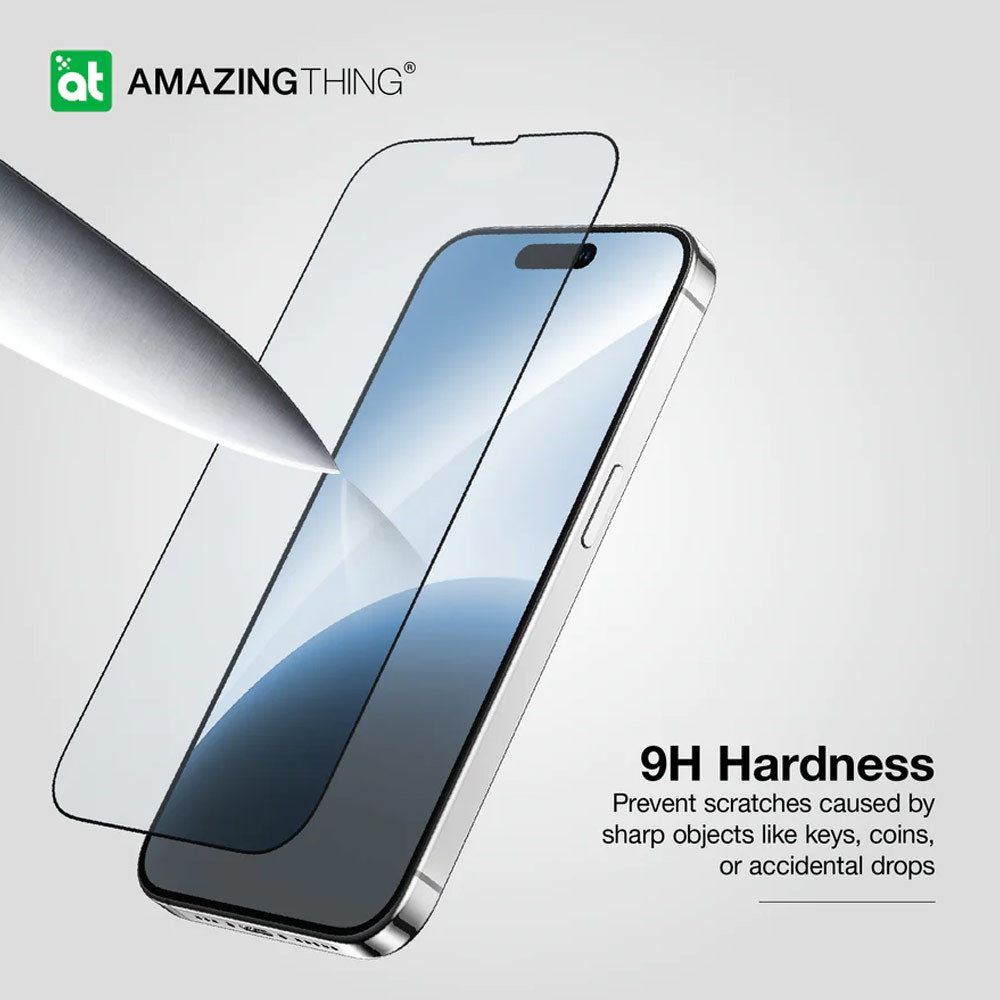 Picture of Apple iPhone 15 Pro 6.1  | Amazingthing Radix Fully Covered Tempered Glass for iPhone 15 Pro 6.1 (Anti Blue Light)