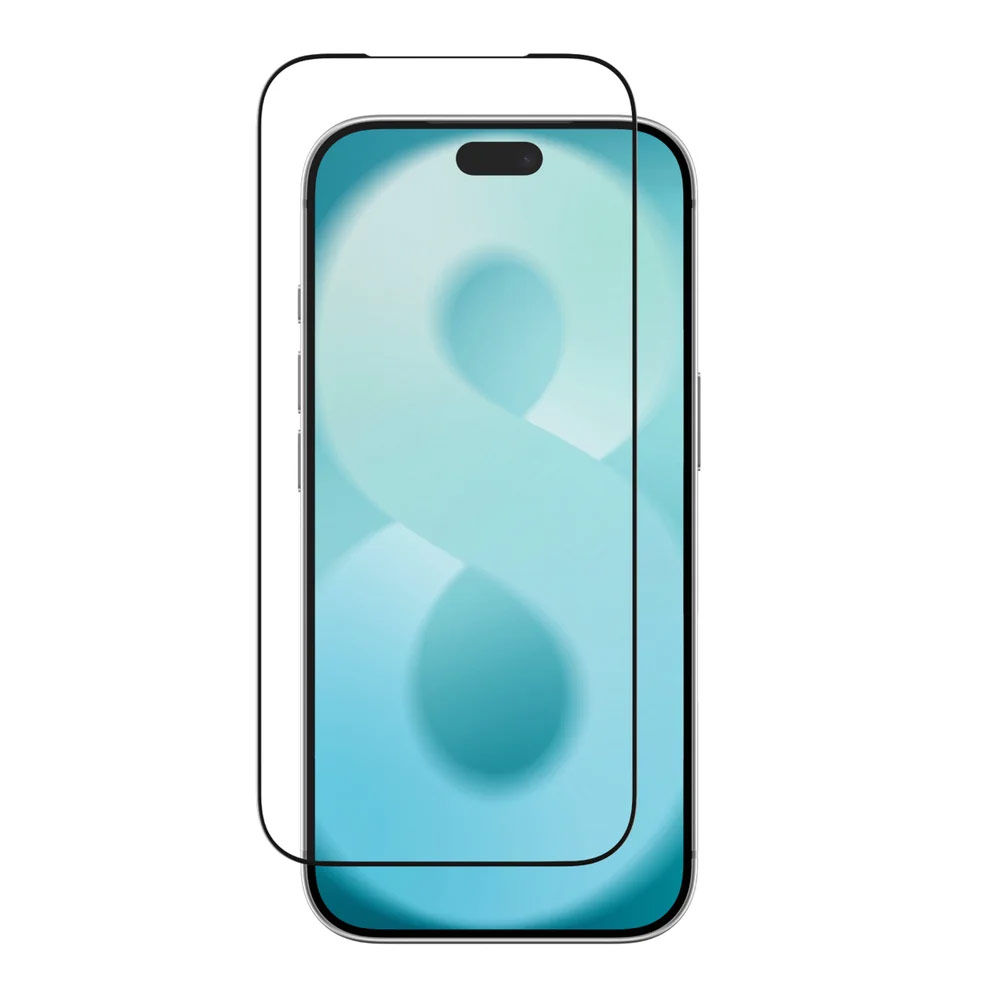 Picture of Apple iPhone 18 Pro Screen Protector | Amazingthing RADIX + Care Full Tempered Glass 3D Frame Screen Protector for iPhone 18 Pro - Clear