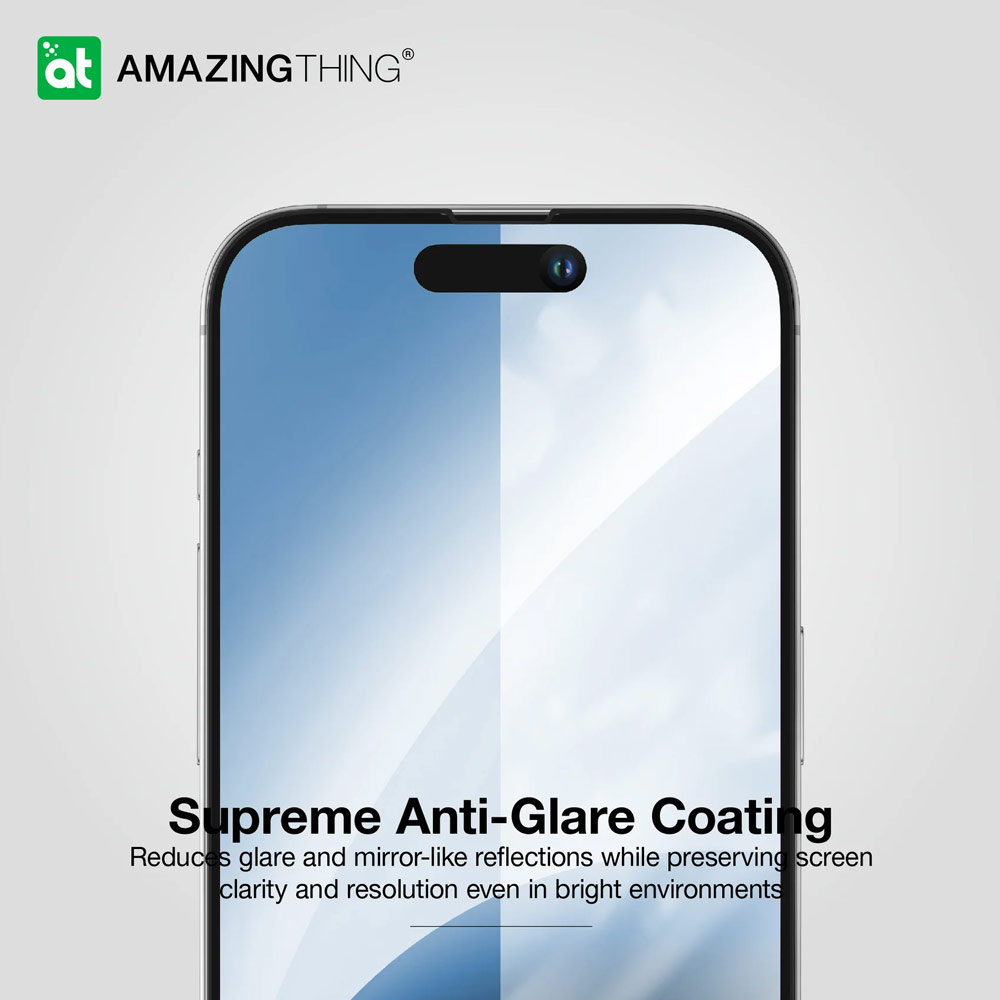 Picture of Apple iPhone 15 Pro 6.1  | Amazingthing Radix Fully Covered Tempered Glass for iPhone 15 Pro 6.1 (HD Ultra Clear)
