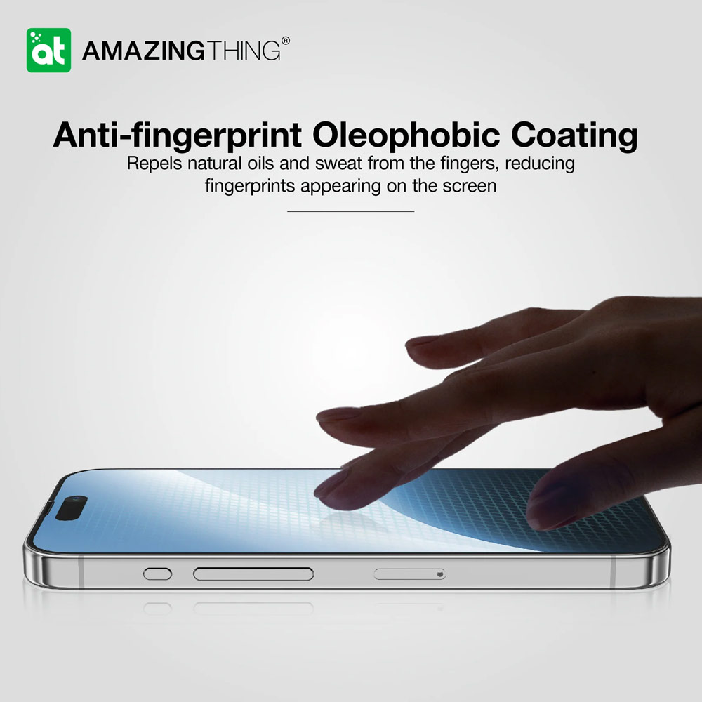 Picture of Apple iPhone 15 Pro 6.1  | Amazingthing Radix Fully Covered Tempered Glass for iPhone 15 Pro 6.1 (HD Ultra Clear)