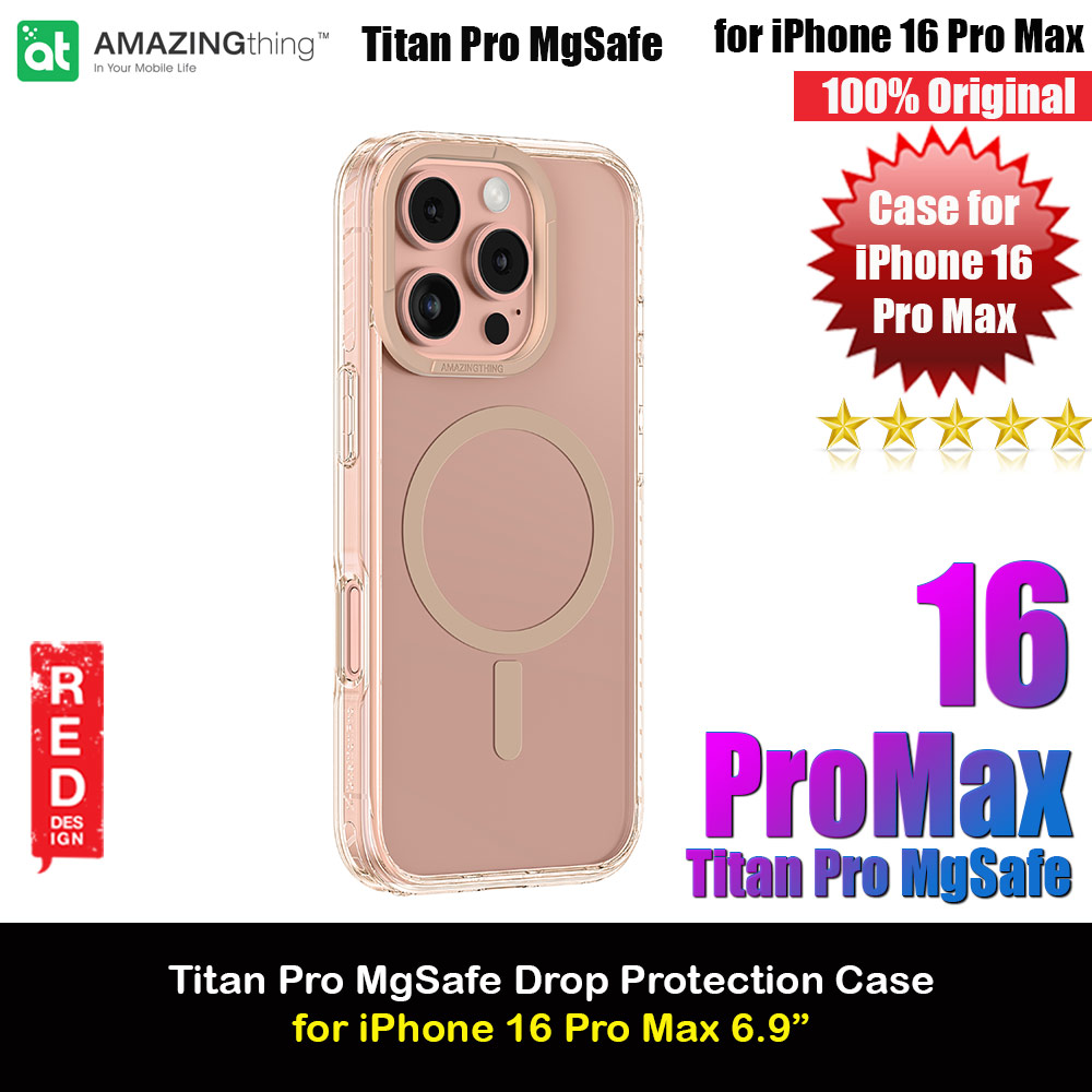 Picture of Amazingthing TITAN PRO Magsafe Compatible Drop Proof Case for iPhone 16 Pro Max 6.9 (Rose Gold) Apple iPhone 16 Pro Max 6.9- Apple iPhone 16 Pro Max 6.9 Cases, Apple iPhone 16 Pro Max 6.9 Covers, iPad Cases and a wide selection of Apple iPhone 16 Pro Max 6.9 Accessories in Malaysia, Sabah, Sarawak and Singapore 