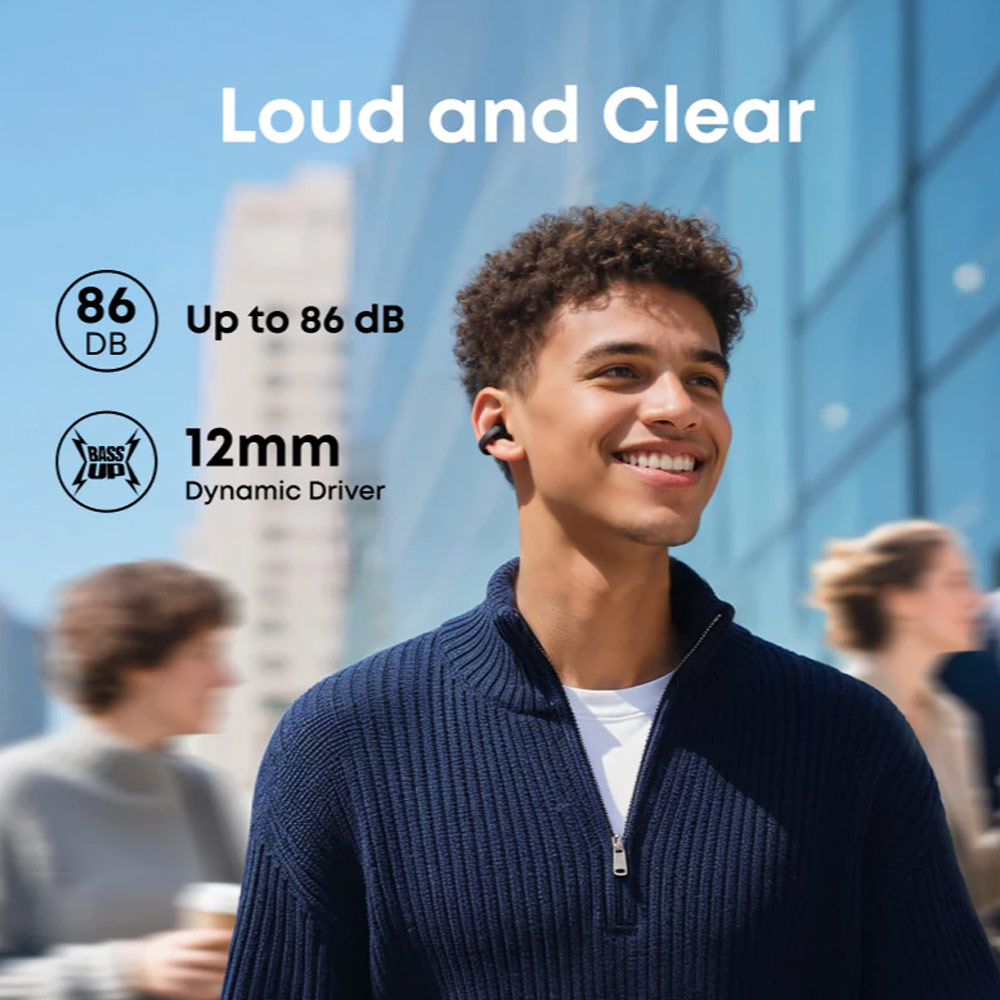 Picture of soundcore by ANKER C50i Open Ear Earbuds Clip Earphone Comfort Stable Fit Free Sport Earbud with Strong Bass Clear Call (Black)