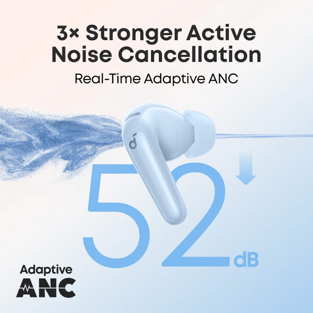 Picture of Soundcore by Anker R50i NC Earbuds Adaptive ANC Bluetooth 5.4 TWS 45Hours Long Play Time Headsets A3959 (White)
