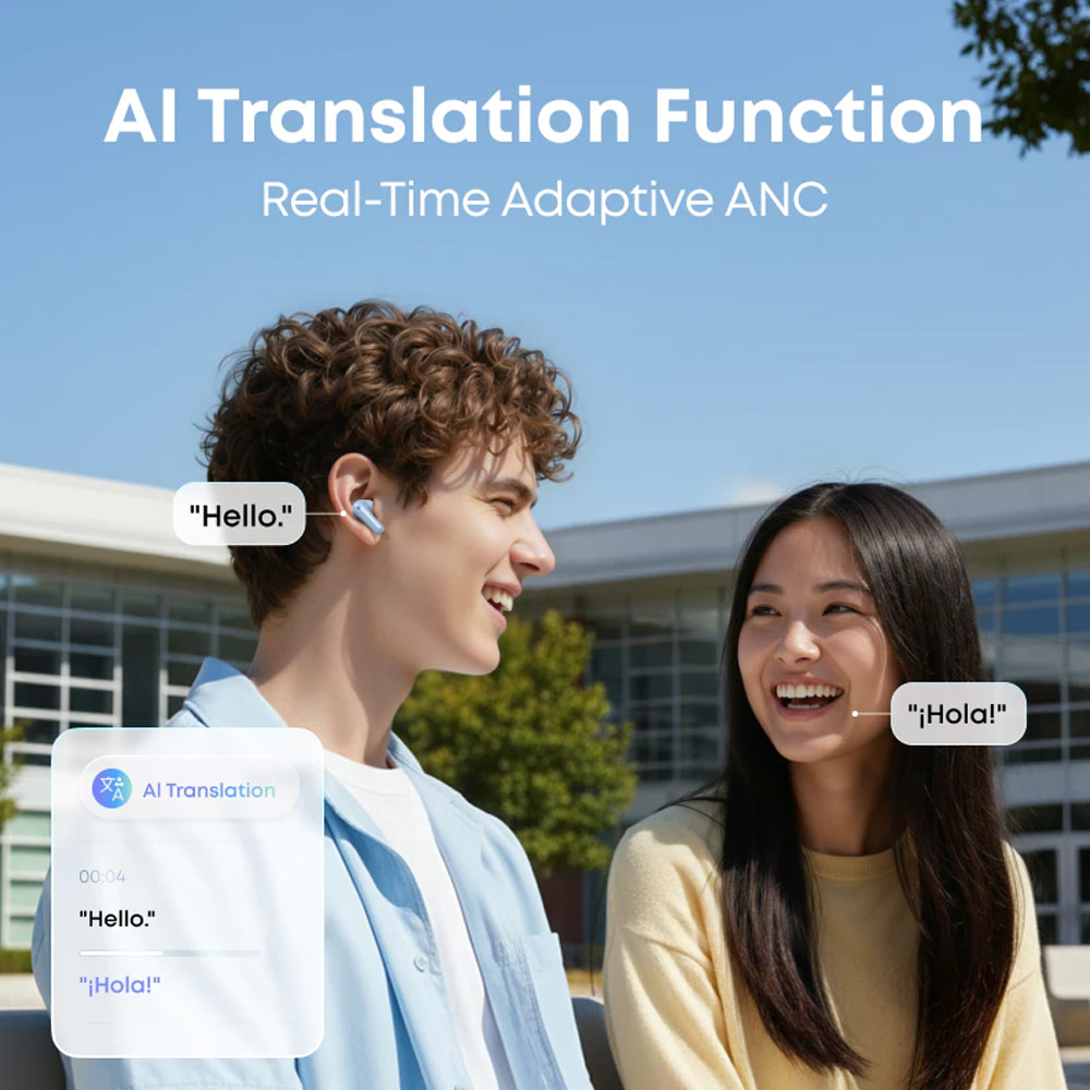 Picture of Soundcore by Anker R50i NC Earbuds Adaptive ANC Bluetooth 5.4 TWS 45Hours Long Play Time Headsets A3959 (White)